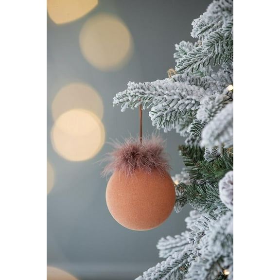 Home Decor Accessories D3.9" Christmas Ball Ornaments, Glass Decorative Hanging Ball Christmas Tree Ornaments for Holiday Party Decorations, Set of 6,Household Decor Items