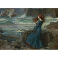 thumbnail image 2 of John William Waterhouse 24x18 Gold Ornate Framed and Double Matted Museum Art Print Titled - Miranda-The Tempest (1916), 2 of 4