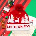 thumbnail image 6 of HomeKingdee LED Christmas hats, illuminated Christmas hats, neutral knitted brim, suitable for parties to celebrate festivals, 6 of 6