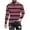 Wine1, variant on LIaqionyy Men's Striped Shirts Crewneck Casual Long Sleeve Basic T Shirt Color Block Tee Work Blouse Tops