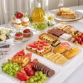 thumbnail image 3 of 6-Pack Clear for Entertaining-16 x 11" Serving Platters for Snacks, Fruit, Cookies, Dessert, Reusable Plastic Trays for Serving Food and Party Organization in Kitchen & for Parties, 3 of 3