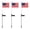🔥 C_New, variant on onlyliua 2pcs Solar-Powered Flag Floor Lamps 27.6in Outdoor Stake Lights American Flag LED Solar Pathway Lanterns Waterproof Yard Lighting for Independence Day Fourth of July Patio Decor