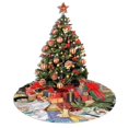 thumbnail image 4 of Falda para árbol de Navidad One Pi-E-Ce, suave y divertida, decoración navideña navideña de granja de 30", 4 of 4
