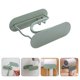 thumbnail image 3 of 1 soporte para secador de pelo sin perforaciones, soporte de pared de acero para baño, color verde, 3 of 6
