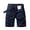 Dark Blue, variant on Turilly Men's Summer Shorts Loose Plain Elastic Waist Shorts MenPlus Size Cargo Shorts Multi-Pockets Relaxed Summer Beach Shorts Pants L