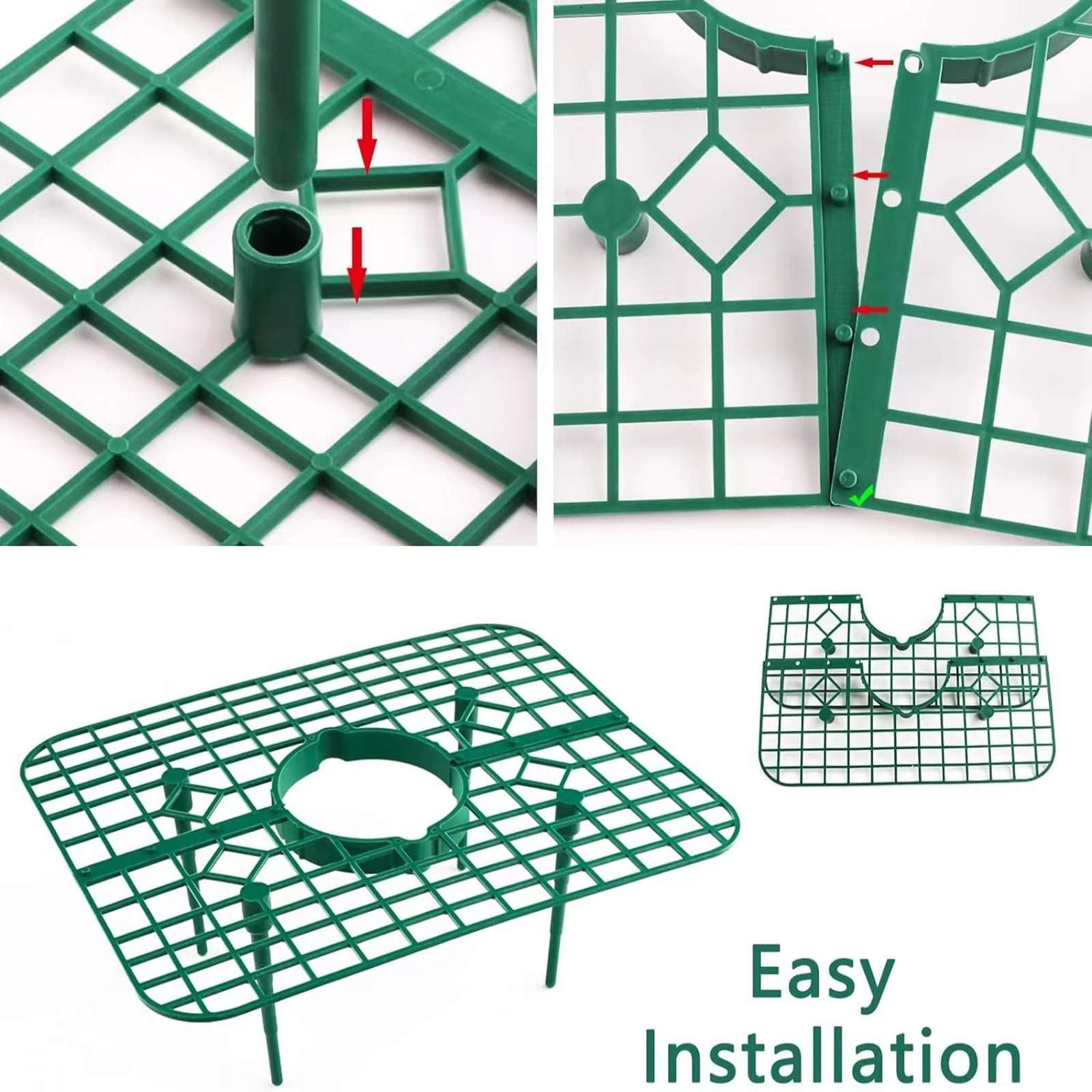 10 Packs Square Strawberry Supports-Strawberry Growing Racks- Plant Support Strawberry Stand Holder Growing Frame Keep Berries Clean
