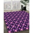 thumbnail image 2 of Ahgly Company Indoor Rectangle Patterned Orchid Purple Area Rugs, 5' x 7', 2 of 6