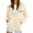 Beige, variant on Bibifish Womens Hoodies Graphic Letter Print Lined Zip Up Hoodies Winter Warm Pockets Outdoor Streetwear Drawstring Hooded Jackets