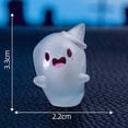 thumbnail image 3 of Fnochy Halloween Decorations Luminous Mini Resin Ghost - Glow in The Dark Miniature Ghost Figurines Cute Small Ghost Garden, Ornament Statue for Garden Aquarium Potted Plants Halloween Decorations, 3 of 9