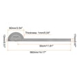 thumbnail image 2 of Unique Bargains Stainless Steel Angle Protractor 0 to 180 Degrees Round Head Finder Measuring Ruler General Tool w 30cm Two Arm, 2 of 5