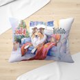 thumbnail image 3 of Watercolor Hello Winter Collie Chill Christmas Welcome Pillow Cushion Double Sided Collie Dog Lover Gifts Idea Throw Pillow - 00016, 3 of 4
