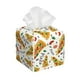 thumbnail image 1 of Balery Pizza Slices Porta Pañuelos de Cuero con Estampado – Funda Moderna Cuadrada para Caja de Pañuelos, Dispensador 5x5x5'', 1 of 7