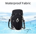 thumbnail image 2 of YOUI-GIFTS 3-Layers Crossbody Bag Cellphone Pouch Armband Wallet Nylon Smartphone Purse with Earphone Hole, 2 of 7