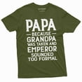 thumbnail image 5 of Men's funny Papa Grandpa Tee shirt Grandfather gifts funny shirt Christmas Fathers day Tee shirt (3X-Large Black), 5 of 7