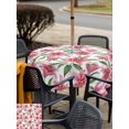thumbnail image 5 of Outdoor Tablecloth with Umbrella Hole for Patio/Picnic/Party/Camping, Pink Flower Waterproof Table Cloth Square Cover Washable, Spring Floral Elegant Pastoral Watercolor (60"x 60"), 5 of 8