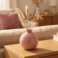 thumbnail image 5 of Unique Bargains Small Ceramic Bud Tiny Matte Decorative Vase Pink 2.6"L x 2.6"W x 2.8"H, 5 of 7