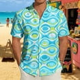 thumbnail image 5 of Ankishi Mens Hawaiian Shirt Button Down Lapel Short Sleeve Beach Shirts Regular Fit Summer Basic Tops for Streetwear, 5 of 8