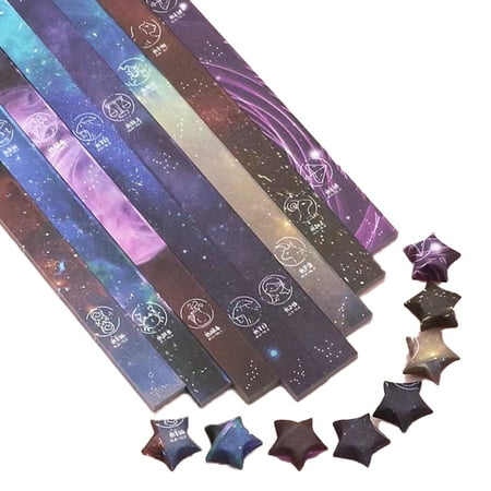 300pcs Glitter Origami Star Paper Strips Lucky Star Paper for DIY Crafts