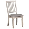 thumbnail image 3 of Bowery Hill 18.5" Transitional Wood Dining Side Chair in White (Set of 2), 3 of 5