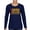 Navy Blue, variant on RED Until They All Come Back Women's Long Sleeve T-shirt Remember Everyone Deployed Remembrance Day Friday American Military
