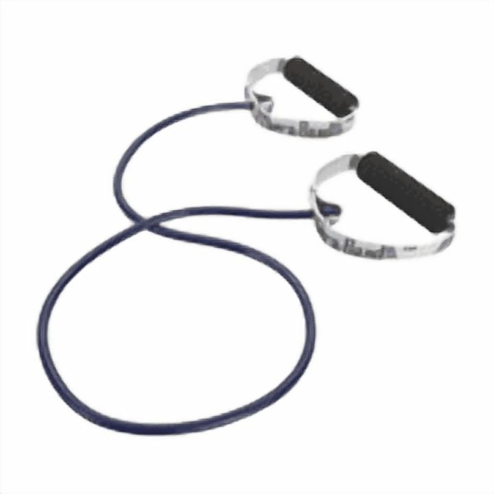 THERABAND Resistance Tube, Professional, Latex, Soft Handles, Level 6, Black, Special Heavy, 7.3 lbs Resistance, 48 Inch