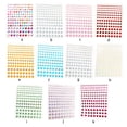 thumbnail image 3 of Maytalsory Eye Body Face Rhinestone Stickers Self Adhesive Bling Crystal Eyebrow Forehead Makeup Festival Accessory DIY for Women Red 1Set, 3 of 6
