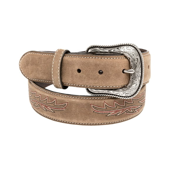 Cody James Boys' Longhorn Plaque Buckle Belt Brown 24