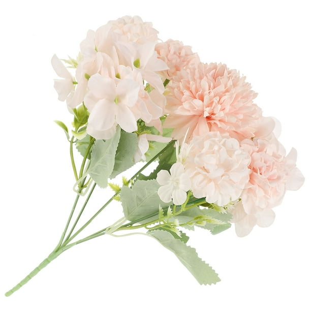 IDEANATEGRATE Ramo Para Novias En Oro Rosa Con Flores Falsas Para De Festivos Y Bodas