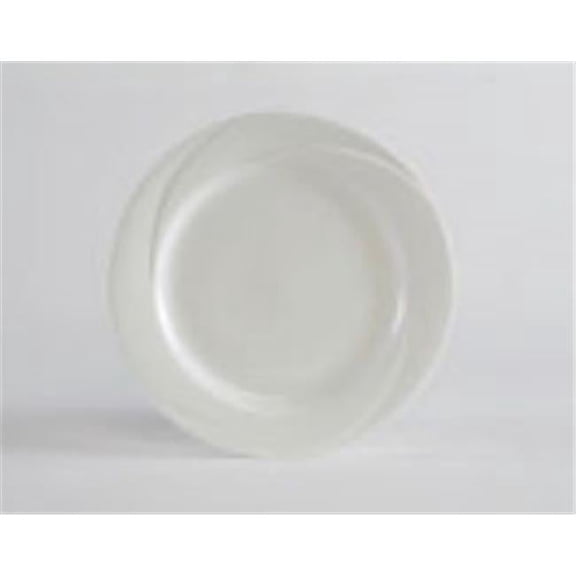 Tuxton China ASU-002 AlumaTux San Marino 6.25 in. Plate - Pearl White - 3 Dozen