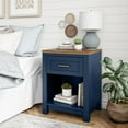 thumbnail image 3 of Ameriwood Home Langley Bay Nightstand, Navy with Walnut top, 3 of 15