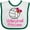 White and Green, variant on Inktastic Volleyball Butterfly Princess Girls Baby Bib