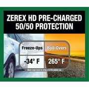 Zerex Pre-Charged Heavy Duty (HD) 50/50 Prediluted Ready-to-Use Antifreeze/Coolant 1 GA