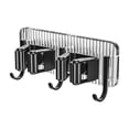 thumbnail image 2 of Ovzne Two Clip Hook Transparent Backboard No Punching Hook Stainless Steel Mop Clip No Punching Mop Metal Hook Bathroom Brooms Mop Storage Rack On Clearance, 2 of 6