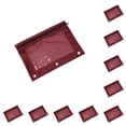 thumbnail image 1 of Bearachild Práctica bolsa con cremallera para organizar archivos y documentos Bolsa duradera para almacenamiento de documentos, color rojo vino Vino rojo 10Conjunto, 1 of 6