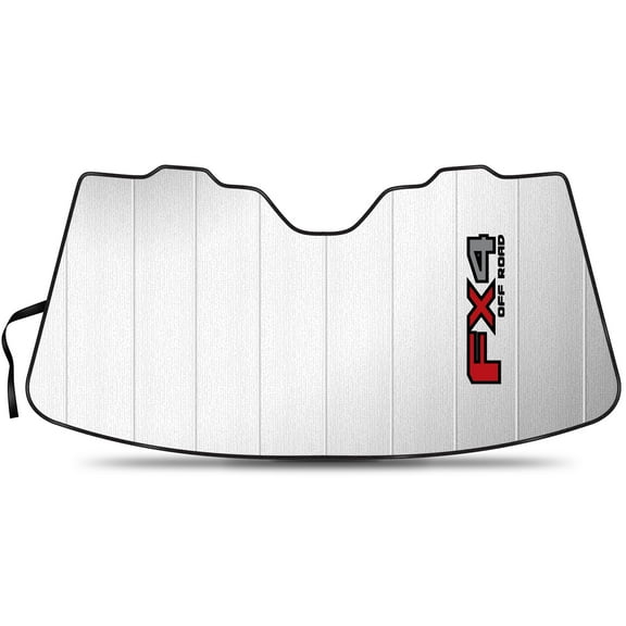 Ford F-150 FX4 Off-Road Universal Fit Enforced Stand-Up Auto Windshield Sun Shade at Jumbo Size 59"x 30"
