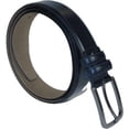 thumbnail image 2 of Men Navy Blue Genuine Leather Belt PIERO ROSSI Turkey Soft Full Grain #Navy-B, 2 of 6