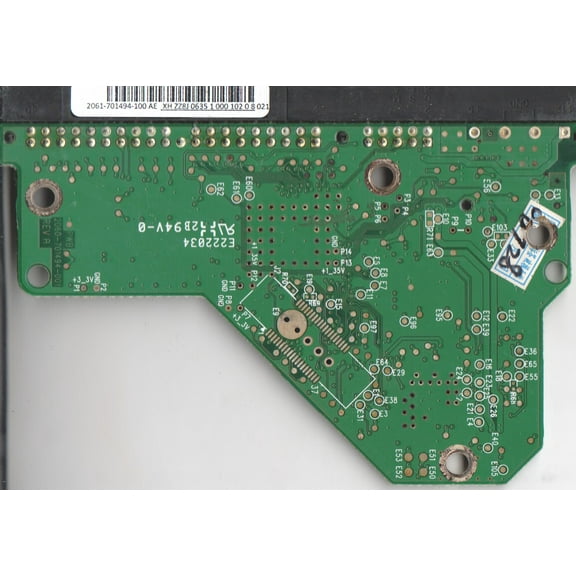 WD3200AAJB-00WGA0, 2061-701494-100 AE, WD IDE 3.5 PCB