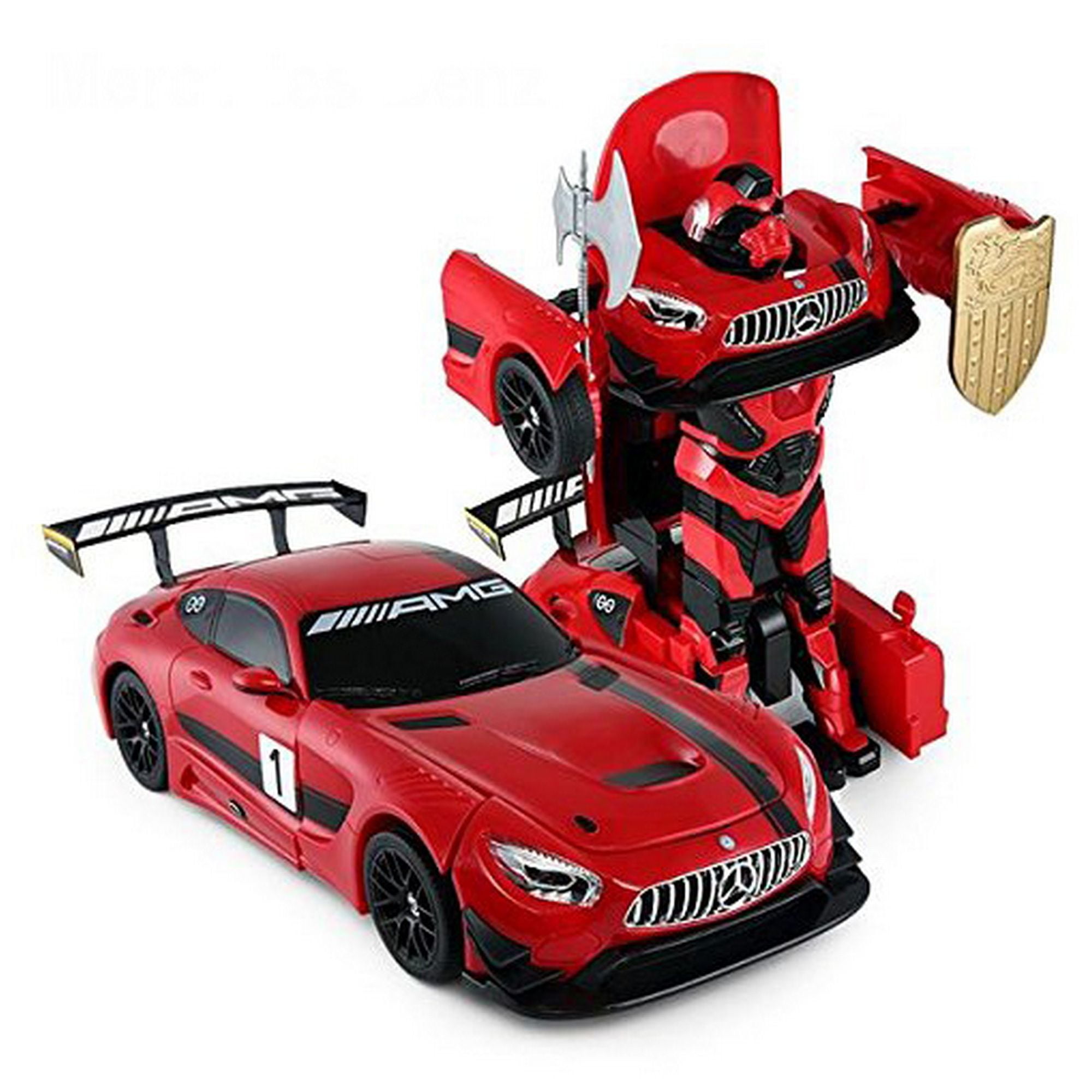 2.4G RC Radio Remote Control Mercedes-Benz Transformer Robot Drifting Car Gift 