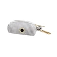 thumbnail image 1 of Light Grey Corduroy Dog Collar And Leash With Custom Engraved Nameplate, 1 of 17