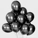 thumbnail image 1 of Nvzi Globos metálicos negros de 10 pulgadas, 60 unidades, globos cromados, globos de látex para fiestas, decoraciones para baby shower, bautizos, fiestas de cumpleaños, 1 of 4
