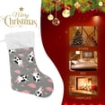 thumbnail image 4 of Coolnut Cow Print Christmas Stocking, Personalized Large Candy Stocking, Xmas Stockings Decoration Hanging Gift for Family Holiday Party Ornaments Decor Fireplace, 4 of 7