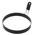 thumbnail image 1 of Binwennn Silicone Bakeware for Air Fryer Egg Rings For Frying Stainless Steel Egg Rings Round Egg Cooker Rings Pancake With Black Silicone Handle Non Stick Egg For Kitchen Breakfast Tool Egg, 1 of 8