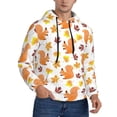 thumbnail image 2 of Fotbe Men's Hoodie with Cartoon Squirrel Pattern - Kangaroo Pocket Pullover Hooded Sweatshirt, Perfect for Daily Wear, Travel, and Home-Medium, 2 of 7