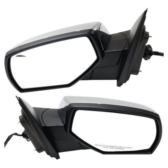 Mirror Set Of 2 For LD Limited Sierra Silverado Power Heated Chrome