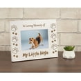 thumbnail image 4 of Darling Souvenir Made With Love Engraved Table Top Photo Frame Wooden In Loving Memory Of Quotes White Picture Frame Gift For Brothers Day, 4x6 Inches Horizontal Photo Size, 4 of 6