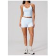 thumbnail image 2 of PISONIC Women Two Piece Workout Sets Spaghetti Straps Tank Top Matching Booty Lifting Shorts Gym Yoga Outfits, 2 of 7