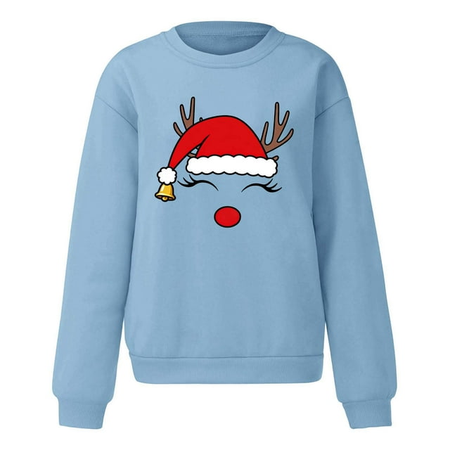 VJATTWR Merry Sweatshirt Men Get it Fast Couple's Matching Crewneck Hoodie Unisex Pattern Print Long Sleeve Top