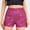 Hot Pink, variant on LEBONYARD 2025 Summer Plus Womens Shorts,Women's Summer Thin Quarter Shorts Color Style Fashion Beaded Hot Pants Sequin Mid Waist Sexy Straight Shorts