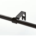 thumbnail image 4 of Lumi 5/8" Single Drapery Curtain Rod Set with Faceted Square Finials, Oil Rubbed Bronze, 28"-48", 4 of 5