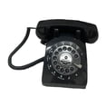 thumbnail image 3 of veasfak Audio Guest Book Phone Vintage Phone Recorder Classic Desk Telephone Model Black, 3 of 9